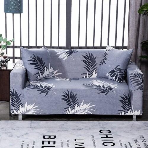 Leaves printed sofa covers for living room couch cover corner sofa cover chairlong cover for sofa elastic
