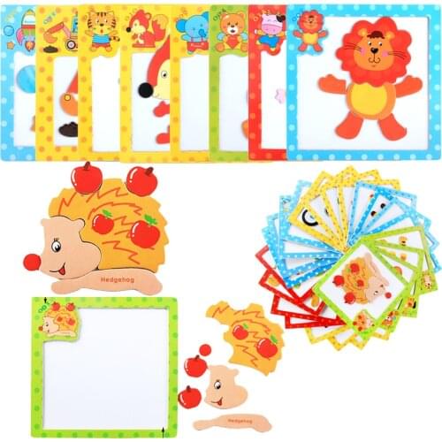 New Kids Magnetic 3D Puzzle Animal Cars Jigsaw hinking Training Game Baby Montessori Learning Educational Wooden Toys for Kids