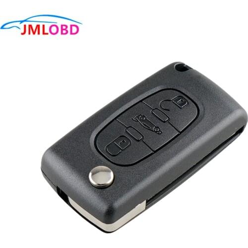 New Car key shell peugeot 407 407 307 308 607 Remote Key Case Shell Key Cover 3 Buttons Key Case CE0523 high quality