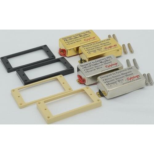 1 Set Original Genuine Epi Standard Electric Guitar Alnico Humbucker Pickup Nickel / Gold Cover