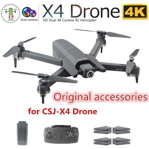 CSJ-X4 Drone Original Accessories 3.7V 1300mAh Battery / Propeller Parts For CSJ-X4 Drone X4 Drone Spare Parts Flight 15 Minute