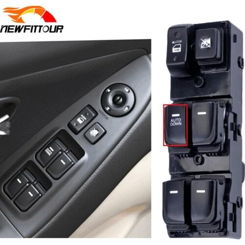 Front Left 14 Pins Car Window Switch Master Control Window Glass Lifter Button For Hyundai Elantra HD 2007 2008 2009 2010
