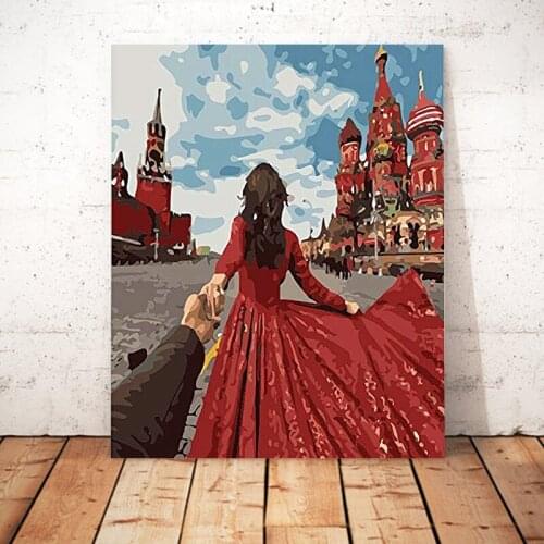 Romantic beauty follows the photography of my journey around the world. DIY paint by number art painting by numbers