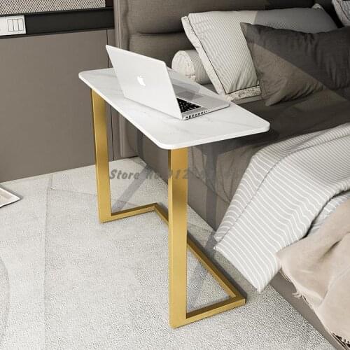 Rock slate sofa side shelf simple side cabinet corner table living room side table small coffee table bedside computer table