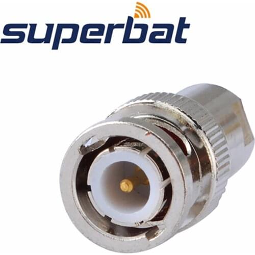 Superbat BNC-FME Adapter BNC Plug to FME Male Straight RF Coaxial Connector