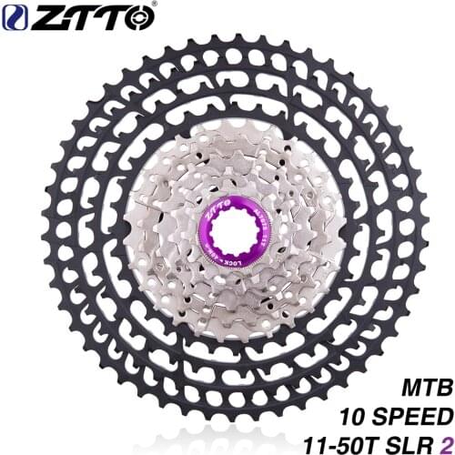 ZTTO MTB 10 Speed 11-50T SLR2 UltraLight Cassette For M7000 m6000 10s 50T k7 360g CNC Freewheel Bicycle Sprockets