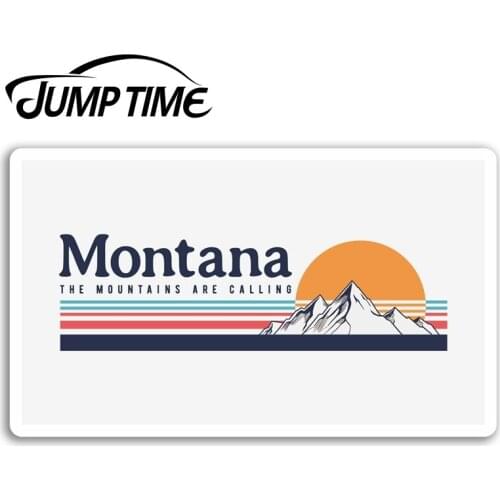 Jump Time for Montana America Vinyl Stickers USA Travel Cool Sticker Luggage Bumper Decals Waterproof Car Accessories
