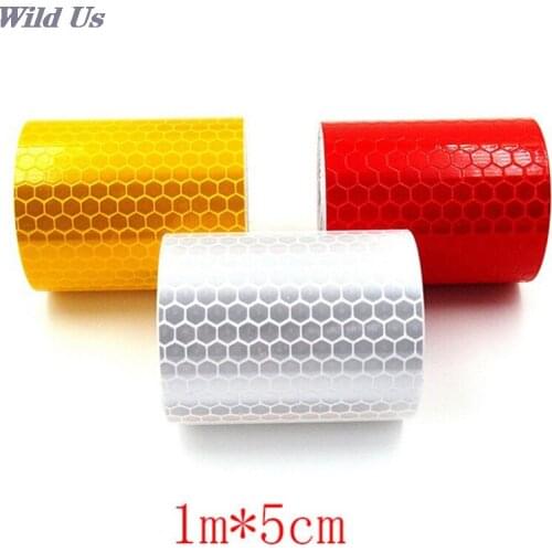 Waterproof Pure Color Reflect Light Safety Security Caution Reflective Tape Warning Tape Sticker Self Adhesive Tape 5x100cm