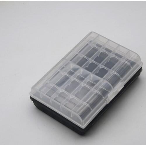 Waterproof Plastic AA AAA Battery Holder Storage Box Organizer Container Bag Case For 10 x AA or 14 x AAA Batteries Cover