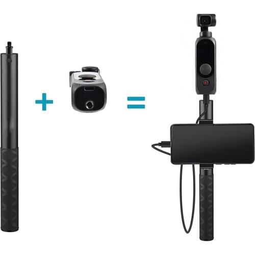 High Quality Portable Aluminum Alloy Wire Controlled Selfie Stick Extension Rod for FIMI PALM FIMI PALM 2 Handheld Gimbal Camera