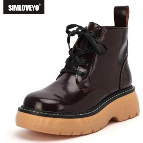 New Fashion Real Leather Angel Wing Ankle Boots High Heels Patent Leather Womens Platform Boots Punk Sexy Model Shoes Prefect