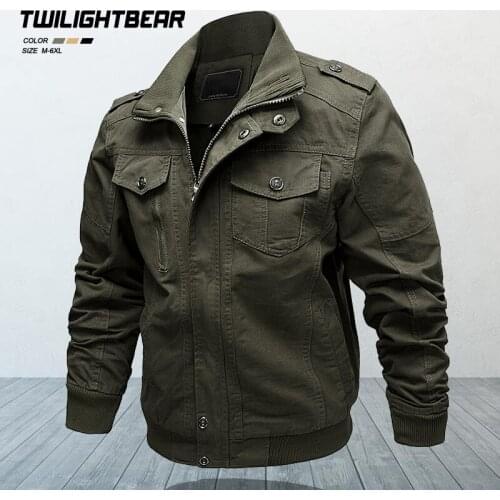 Brand Mens Bomber Jacket Male Coat 6XL Autumn Spring Pure Cotton Casual Jacket Men Clohing Outwear Oversized Jackets KA2701