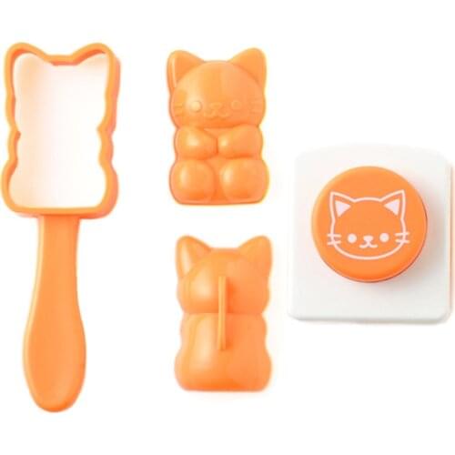 3D Cartoon Sushi Maker Children Rice Ball Mould Sandwich DIY Tool Kitchen Accessories Cute Rice Roll Mold Rice Ball Maker