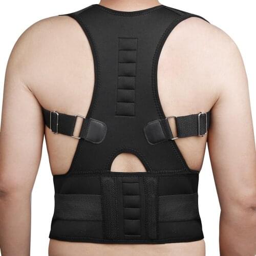 50 Pieces Magnetic Therapy Posture Corrector Brace Shoulder Back Support Belt for Men Women Supports Belt Shoulder Posture