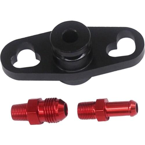Car Fuel Pressure Adapter Auto Fuel Rail Delivery Pressure Regulator Inlet Adapter For Mitsubishi Aluminium Car Accessories