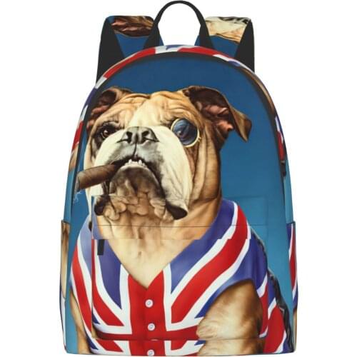 British Bulldog Girl backpack boy computer backpack man backpack woman backpack