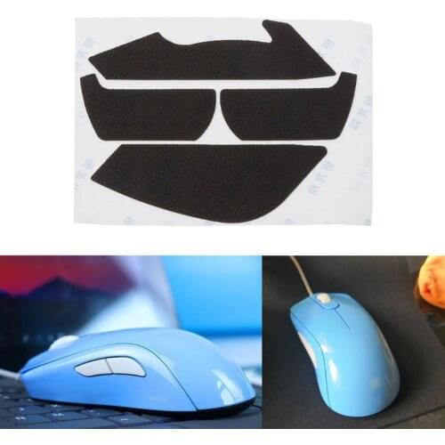 1 Set Black Anti-slip Tape Mouse Feet Mouse Skates Side Stickers Sweat Resistant Pads For ZOWIE GEAR S2 Mouse C26