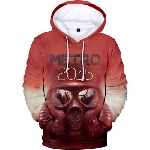 2020 Hot Sale Metro Exodus 3D Hoodies Men/women Autumn Fashion Casual Harajuku Sweatshirt 3D Print Metro Exodus Mens Hoodie Top