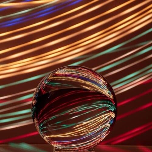 Crystal Ball Optical Glass Reflective Spheres BK7 Crystal Sphere Ball Decor Photography Ball Clear Contact Juggling Ball