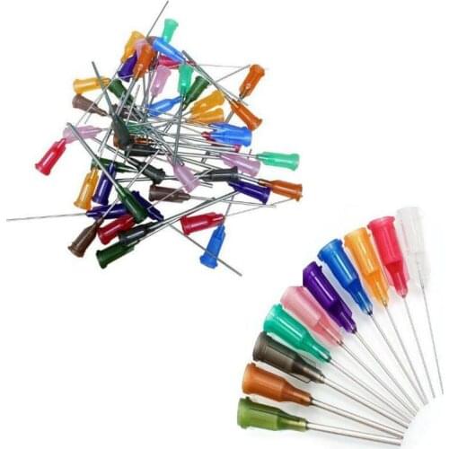 Syringe Dispensing Needles 14G 15G 16G 18G 19G 20G 21G 22G 23G 25G 27G Blunt Tip 1.5 Inch Length Non-Sterile 25PCS