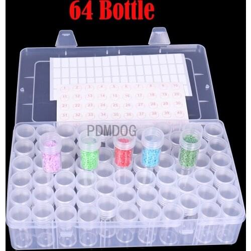 64/60/28 box Dismountable diamond painting Accessories Diamond Embroidery Cases PP plastics Box Organizer Home Storage boxes