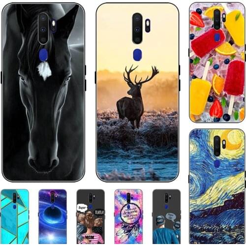 Fashion Bumper Cute Case For OPPO A9 2020 A5 2020 OPPO A11X/A11 2019 Case Soft Silicone Cat Horse Flower Cover Back Shell