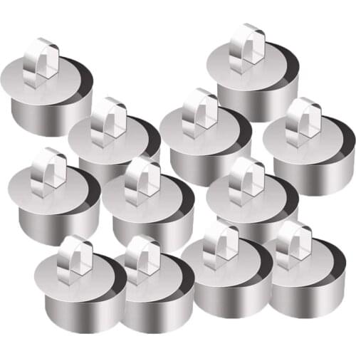 Set of 12 Cake Rings, Mousse Cake Molds and Pastry Baking Ring,Food Ring Mould Dessert Rings Set for Pastry Cake Baking