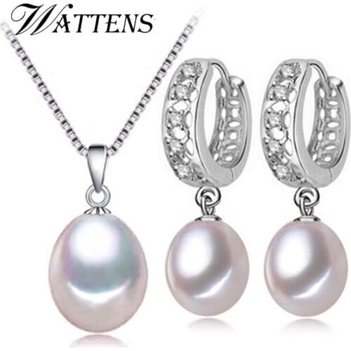 WATTENS NEW Fashion Jewelry Sets , natural Freshwater pearl jewelry set for women girls gift,wedding party jewelry