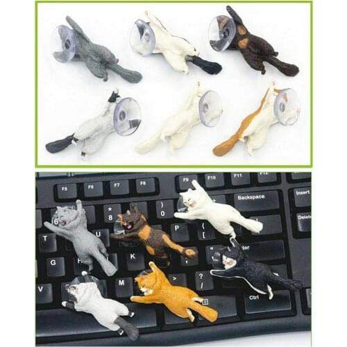 NEW Style Universal Cute Cat Cell Phone Holder Tablets Desktop Sucker Mount Car Bracket Stand Dashboard Navigation Desk Bra Q9F1