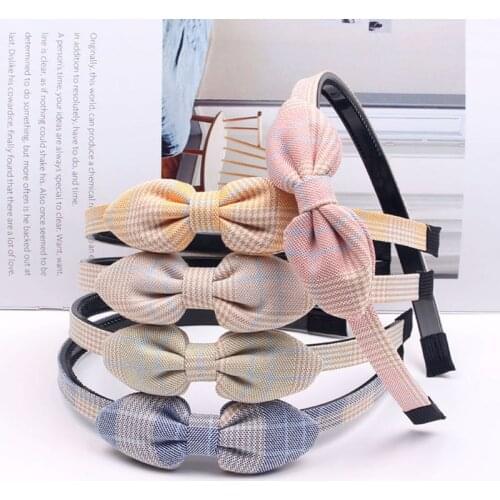Kids New Korean Style Bow Cross Hair Hoop Children Classical Cute Hairbands Baby Fashion Classical Hair Accessroies Headdress