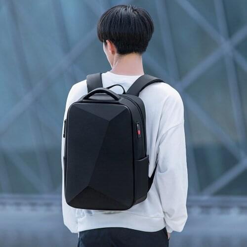 Fashion Design Backpack for Men and Womens Waterproof and Anti-Theft Computer Back Password Pin Business Black Shoulder Bag