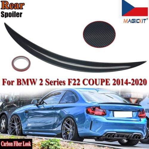 MagicKit FOR BMW 2 SERIES F22 COUPE M PERFORMANCE CARBON LOOK REAR TRUNK BOOT LIP SPOILER