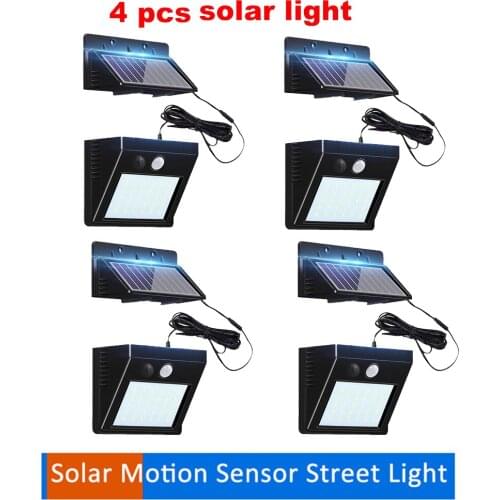 30 LED Solar Panel Powered LED PIR Motion Sensor Lamp Night Light Waterproof Outdoor Garden Wall Street Security Lightsoptional