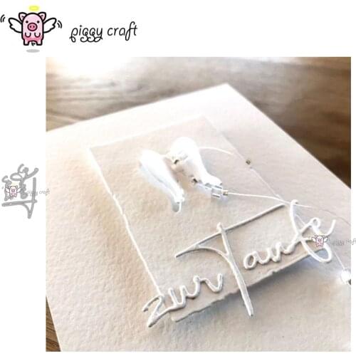 Piggy Craft metal cutting dies cut die mold For baptism letter Scrapbook paper craft knife mould blade punch stencils dies
