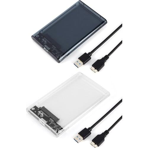 HDD Adapter External Box USB3.0 Enclosure 2.5 inch SATA SSD Hard Drive Case Mobile External HDD Box for Laptop Notebook