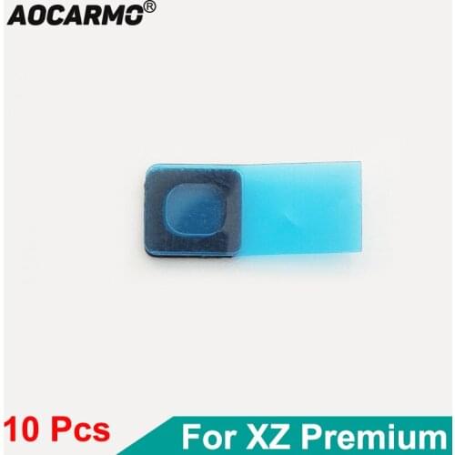 Aocarmo 10Pcs/Lot For Sony Xperia XZ Premium XZP Top Bottom Microphone Mesh Grid Mic Waterproof Adhesive Membrane 5X4.5mm