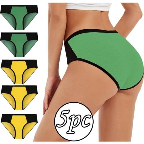 Sexy Panties Hot Sale High Quality Women Solid Color Patchwork Briefs Panties Knickers Bikini Underpants For Dropshipping