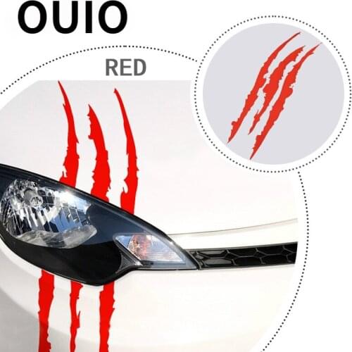 1Pcs 40 x 12cm Car-Styling Scratch Stripe Headlight Stickers For Toyota Corolla RAV4 Subaru XV Chevrolet Cruze Aveo Dacia Duster