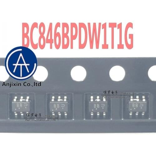 10pcs 100% orginal new transistor BC846BPDW1T1G BC846B silk screen BB SOT-363 real stock