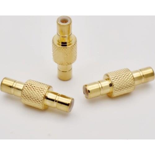 2pcs RF Coaxial Adapter SMB Male To SMB Male Plug Straight Connector