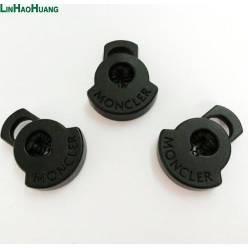 30pcs Pack Cord Lock Toggle Stopper Bean Black Nickle Size: 16.5mm*20mm Toggle Clip 2017030702
