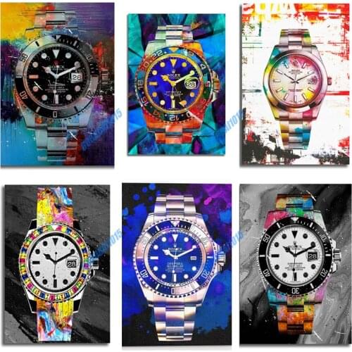 5D Diamond Mosaic Colorful Watch Full Square Round Diamond Painting Embroidery Art Home Decor Cross Stitch Kits Cuadros