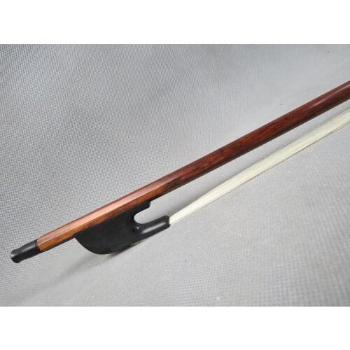 Balance,France style letterwood bass bow,top level white bow hair #5126