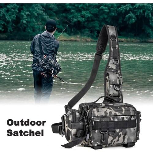 Breathable Camouflage Waist Pack Fish Lures Bait Kit Outdoor Sports Bag for Angling