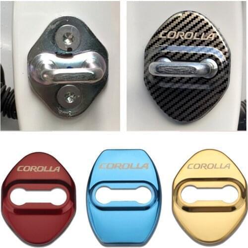 GR-DL30 Door Lock Decoration Protection Cover flags emblem case for Toyota Corolla accessories car styling