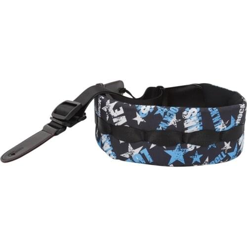 Gs-05 Guitar Decompression Shoulder Strap For Bass Electric Guitar 2' Wide Neoprene Pad And Adjustable Length