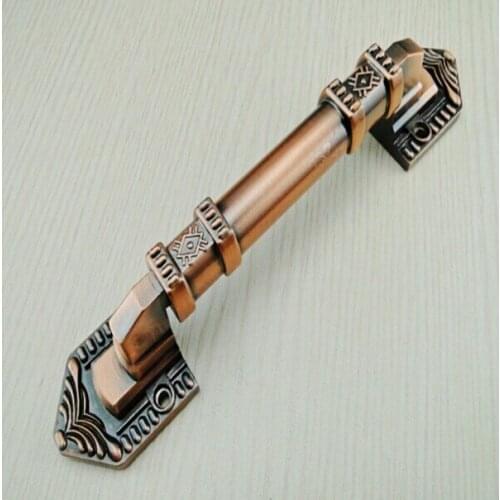 245mm red bronze unfolfd indtall Wooden Door Pulls ,Antique copper Door Handles Home ,Ktv Hotel Office Wood Door Pulls Handles