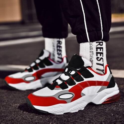 2021 Sneakers Men Shoes Casual Lace-up Mesh Mens Shoes Breathable Lightweight Fashion Men Shoes Comfortable Large Size Hot Sale