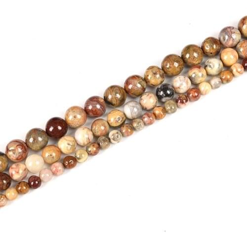 Wholesale Round Stone 6/8/10mm Crazy Agate Loose Beads DIY jewel Making 15inch Mothers Birthday Gift H262