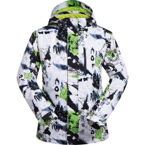 New Outdoor Sports Men Ski Jackets Windproof Waterproof Thermal Snowboard Snow Skiing Hooded Coat Skiwear Ice Skating Clothes